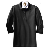 Ladies Silk Touch 3/4 Sleeve Polo Thumbnail