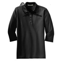 Ladies Silk Touch 3/4 Sleeve Polo Thumbnail