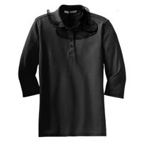 Ladies Silk Touch 3/4 Sleeve Polo Thumbnail