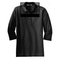 Ladies Silk Touch 3/4 Sleeve Polo Thumbnail