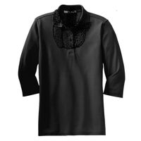 Ladies Silk Touch 3/4 Sleeve Polo Thumbnail