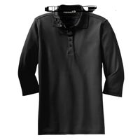 Ladies Silk Touch 3/4 Sleeve Polo Thumbnail