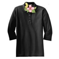 Ladies Silk Touch 3/4 Sleeve Polo Thumbnail