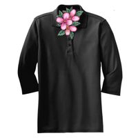 Ladies Silk Touch 3/4 Sleeve Polo Thumbnail