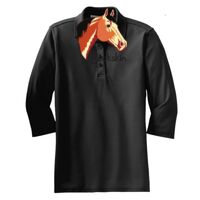 Ladies Silk Touch 3/4 Sleeve Polo Thumbnail