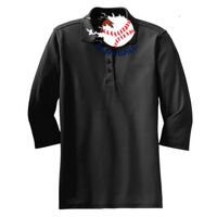 Ladies Silk Touch 3/4 Sleeve Polo Thumbnail