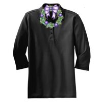 Ladies Silk Touch 3/4 Sleeve Polo Thumbnail