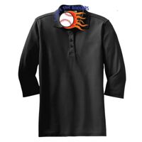 Ladies Silk Touch 3/4 Sleeve Polo Thumbnail