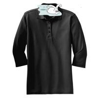 Ladies Silk Touch 3/4 Sleeve Polo Thumbnail