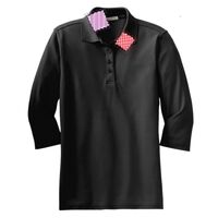 Ladies Silk Touch 3/4 Sleeve Polo Thumbnail