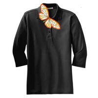 Ladies Silk Touch 3/4 Sleeve Polo Thumbnail