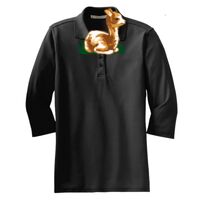 Ladies Silk Touch 3/4 Sleeve Polo Thumbnail