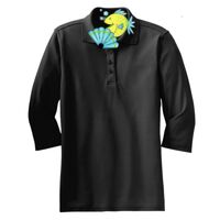 Ladies Silk Touch 3/4 Sleeve Polo Thumbnail